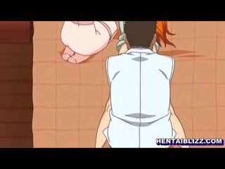 Японська хентай отримує масаж в її анал і манда по md
