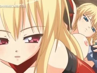 3d Anime Sixtynine With Blonde outstanding Lesbian Teens