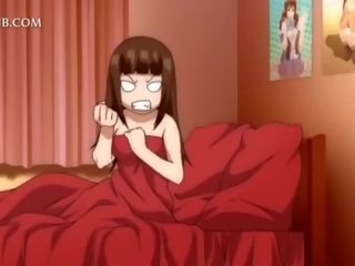 3d hentai con gái được âm hộ fucked lược lên váy trong giường