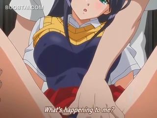 Excited hentai adolescent getting her squirting cunt teased h