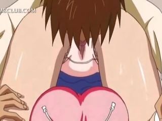 Slutty teen hentai babe gets mouth filled with