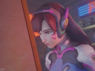 Tracer is Tickled in Dva's Arcade, Free x rated clip 5b