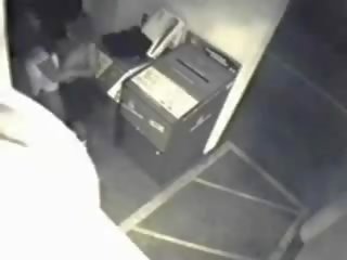 Lesbian girls caught on security cam
