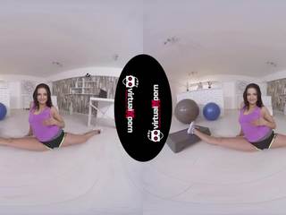 Great Virtual Flexi Stretching with pretty Teen Asdis Loren