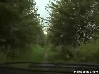 Traffic cop roadside doublefuck
