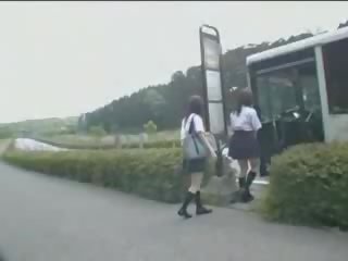 Japanese daughter and Maniac In Bus video