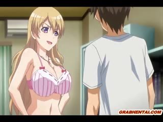 Blindfold Hentai With Bigboobs Gets Tittyfucked And Cumface
