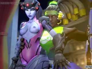 Attractive Overwatch Heroes Blowing dick and Getting Fucked