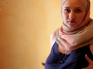 Muslimský hidžáb mademoiselle twerk, volný indický vysoká rozlišením špinavý video 47