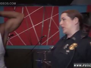 Lesbian police officer and angell summers police gangbang Raw clip