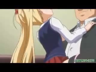 Busty hentai darling assfucked in the classroom