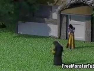 3D Snow White Goes Ass To Ass With A Fairy Godmother