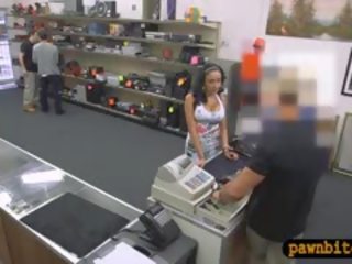 Busty Latina Sells Her Phones And Fucked By Pervert Pawn Man