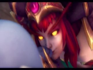 Warcraft: 그녀의 여왕 로 greatb8sfm (futa, 소리)
