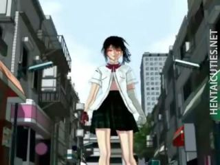 Krūtainas 3d anime palaistuve izpaužas pavirši