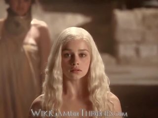 Emilia clarke skutočný výslovný porno scény daenerys targaryen a khal drogo ga