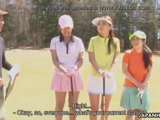 Asian golf escort gets fucked on the ninth hole