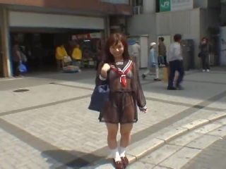 Mikan Astonishing Asian mademoiselle Enjoys Public Flashing