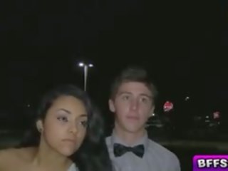 BFFs Gets Prom Night dirty clip In The Limo