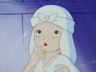 Lakuriq anime murgeshë duke pasur e pisët kapëse për the i parë kohë