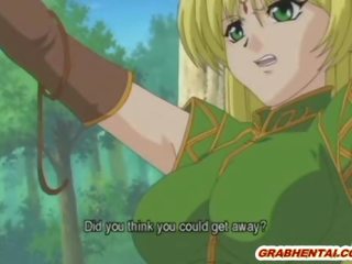 Bondage hentai Elf with bigboobs tremendous fucked bigcock in the forest