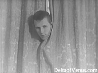 Vintáž dospelé film 1950s sexuálny sliedič súložiť