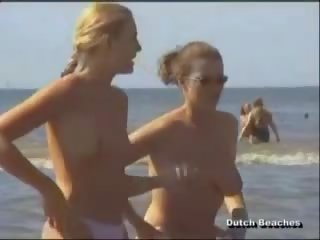 Zandvoort Dutch Beach Topless Nudist Titties 12