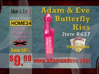 Adam eve tv commercial vid najboljše seller butterfly poljub vibrat
