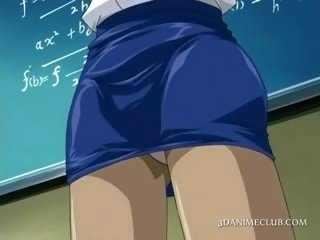 Anime escola professora em curto saia filmes cona